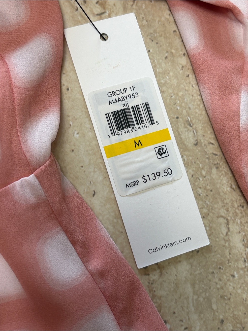 NWT Pale Pink and White Maxi Dress - Picture 5 of 12